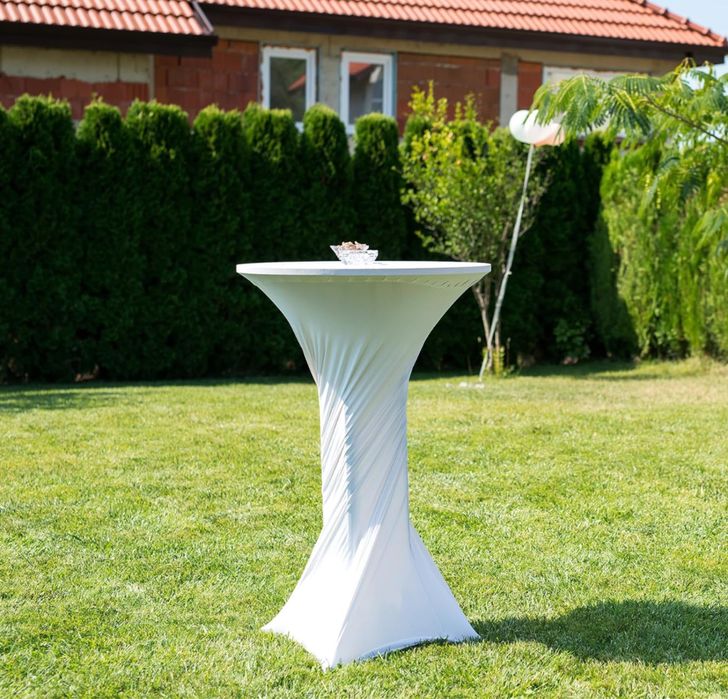 UXCELL Pokrowiec na stół koktajlowy, średnica 80 cm