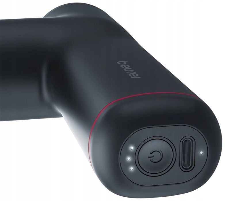 outlet beurer mg 79 sensitive pistolet do masażu 3 poziomy 3 nasadki usb-c