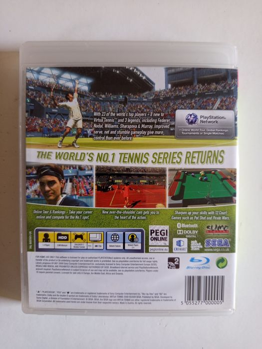 Jogo para PS3 - Virtua Tennis 2009