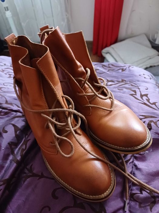 Botki skóra naturalna