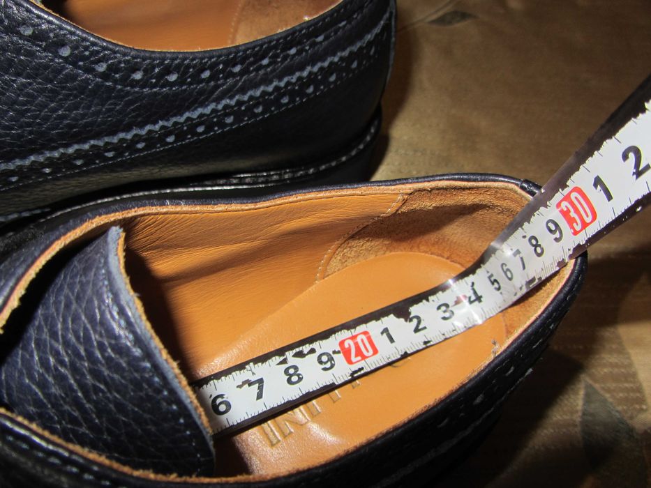 Сині шкіряні броги туфлі на платформі Pollini Італія