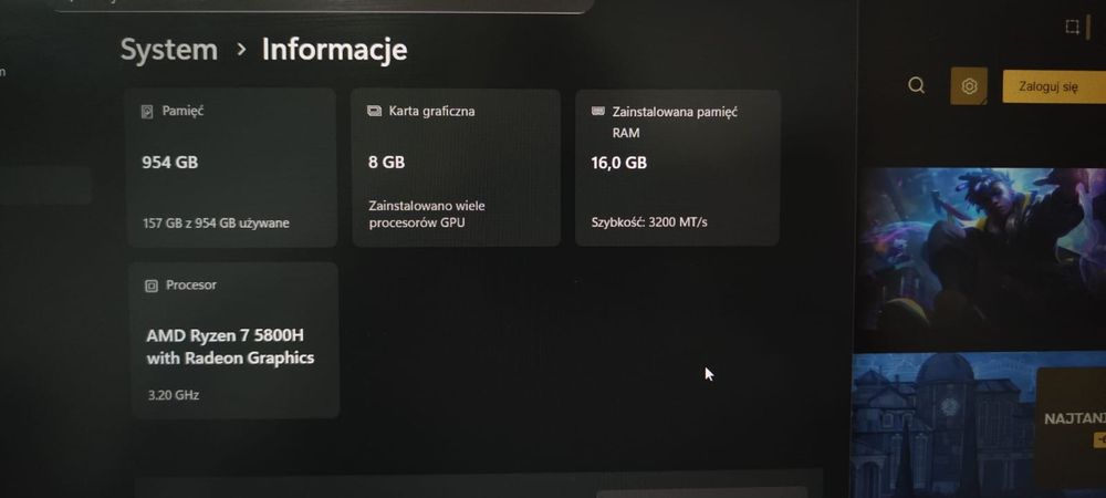 laptop gamingowy hp omen 16-c0322nw