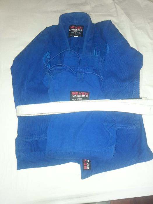 Kimono azul jiu jitsu como novo