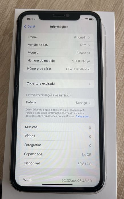 Iphone 11 Branco 64GB