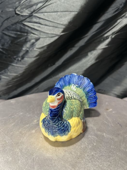 Porcelanowa kuropatwa – ręcznie malowana – figurka dekoracyjna