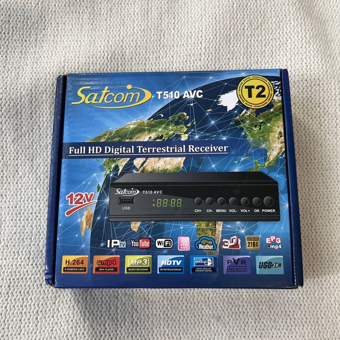 Тв тюнер satcom t2