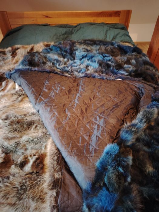 Kapa futro/ narzuta sztuk 2