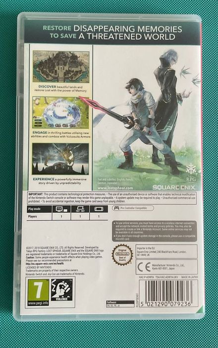 Lost Sphear Nintendo Switch