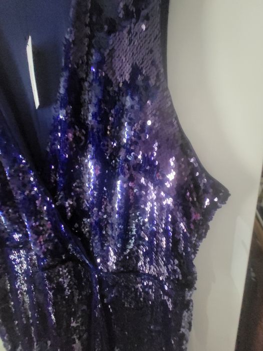 Cekinowa sukienka midii 52-54, Sylwester,  święta inne imprezy,  Coast