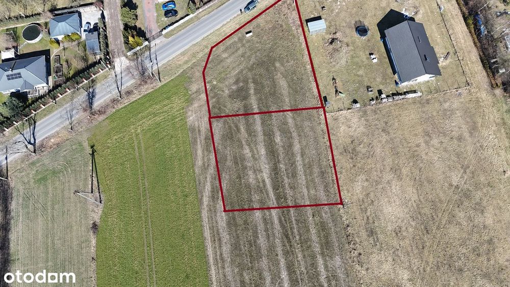 Działka budowlana, media w drodze, asfalt, 1200m2, Babice, MPZP