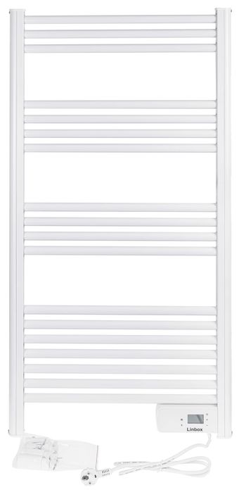 [Outlet] GRZEJNIK ŁAZIENKOWY 500W elektryczny timer termostat biały