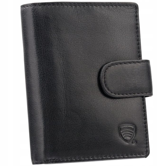 Pojemny Portfel Męski Skórzany Pionowy Ochrona Rfid Block Karty | Koru
