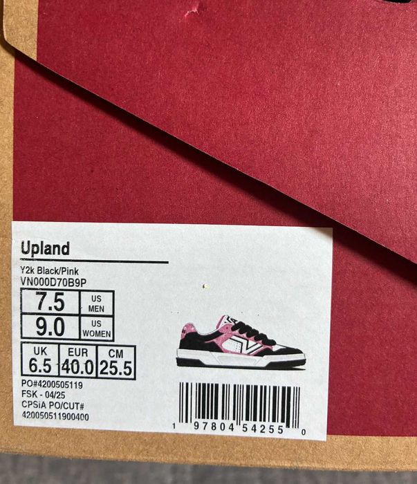 Кросівки Vans Upland Y2K Black/Pink