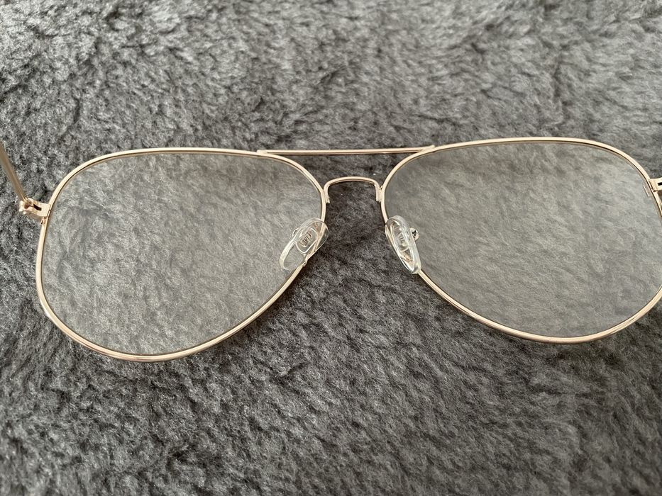 Okulary męskie awiatorki 0 antyrefleks