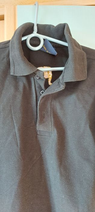 Koszulka polo czarna męska