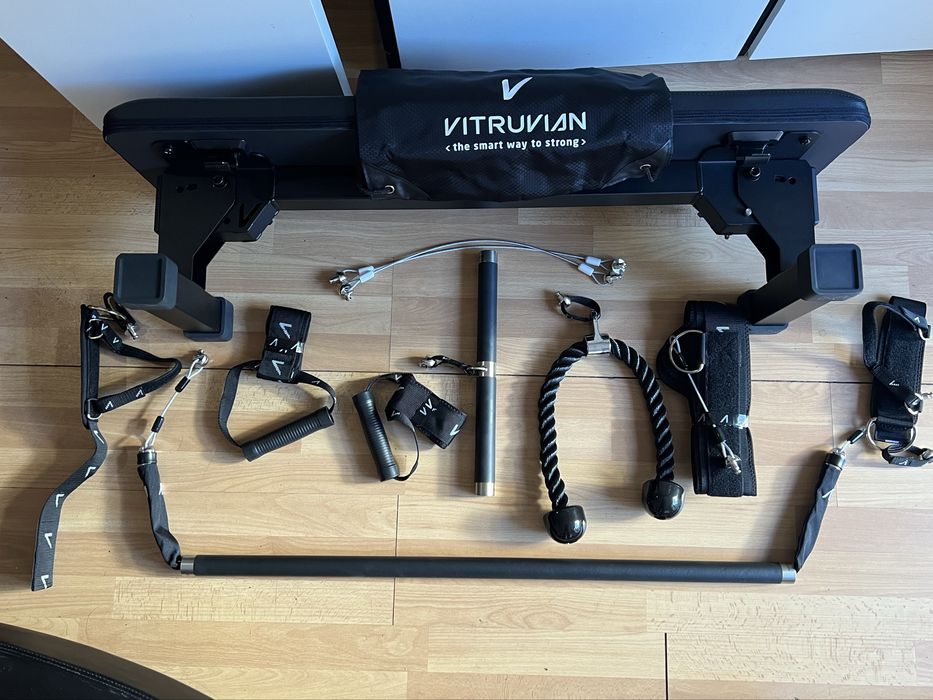 Vitruvian Trainer+ com Pro Kit | Ginásio Inteligente até 200 kg