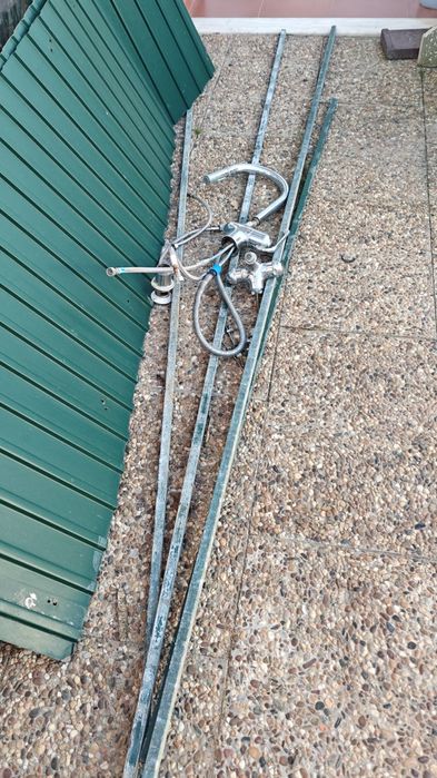 8 chapas onduladas zincadas de vedação verdes