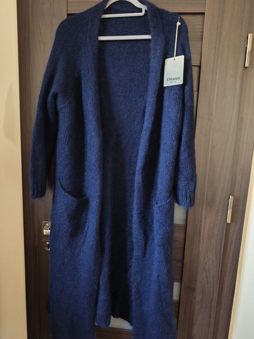 Kardigan 30% moher granat