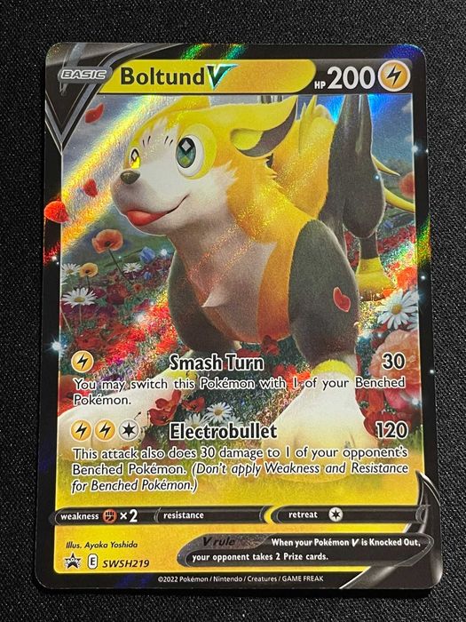 Cartra pokémon Boltund V SWSH219 promo