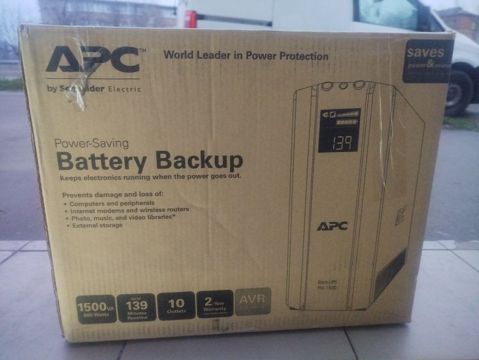 ДБЖ APC Back-UPS Pro 1500VA (BR1500GI) бесперебойник, екофло, павер
