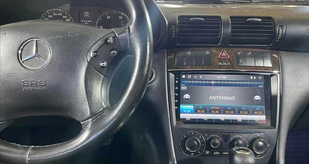 (NOVO) Rádio 2DIN 9" [4+64GB] • Mercedes Classe C (C200) • Android W203 CLC