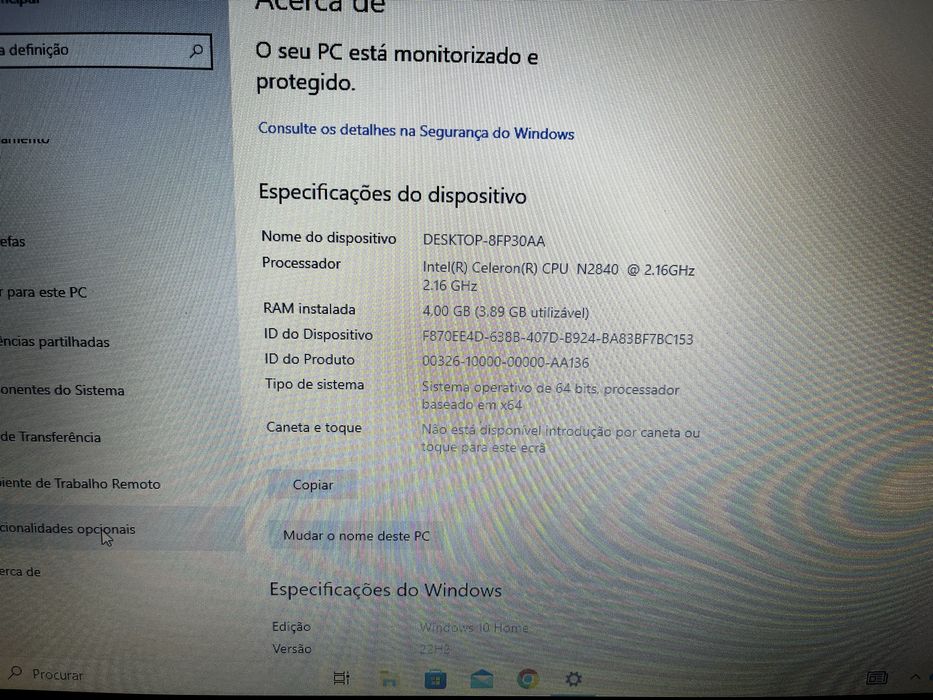 Portátil ASUS Compacto - 4GB RAM - Ideal para Estudos e Office (Estado Impecável)