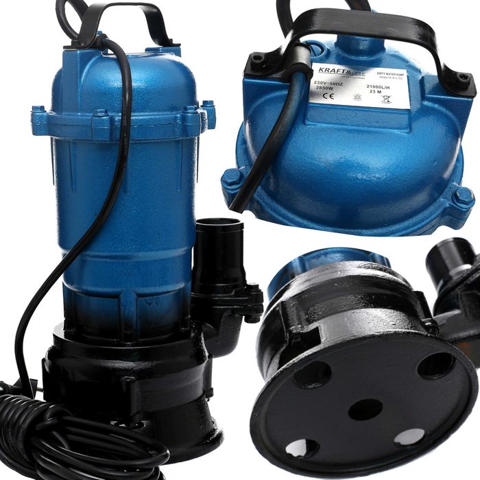 Pompa do wody brudnej czystej szamba z rozdrabniaczem MOCNA 2850W 21ty