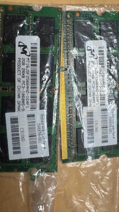 2 SO-Dimm ddr3 Micron, 4GB