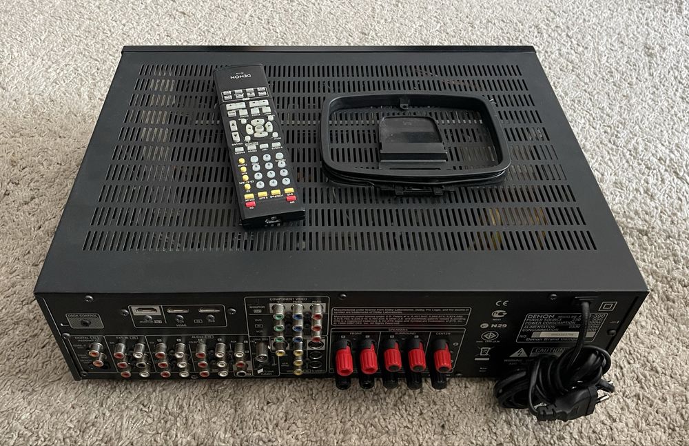 Amplificador Denon AVR 390 com HDMI