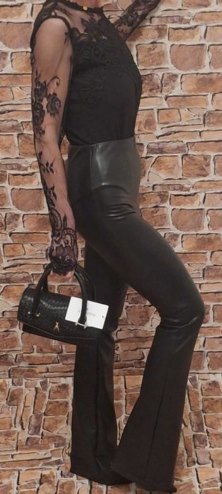 Przepięknę obłędne seksowne body w kolorze czarnym