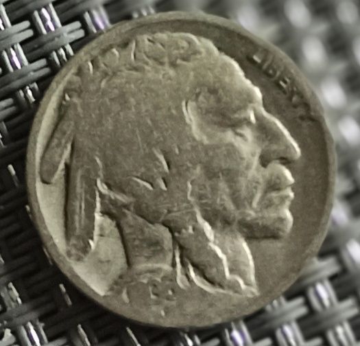 Moneta 5 centów 1936 Indianin Bizon