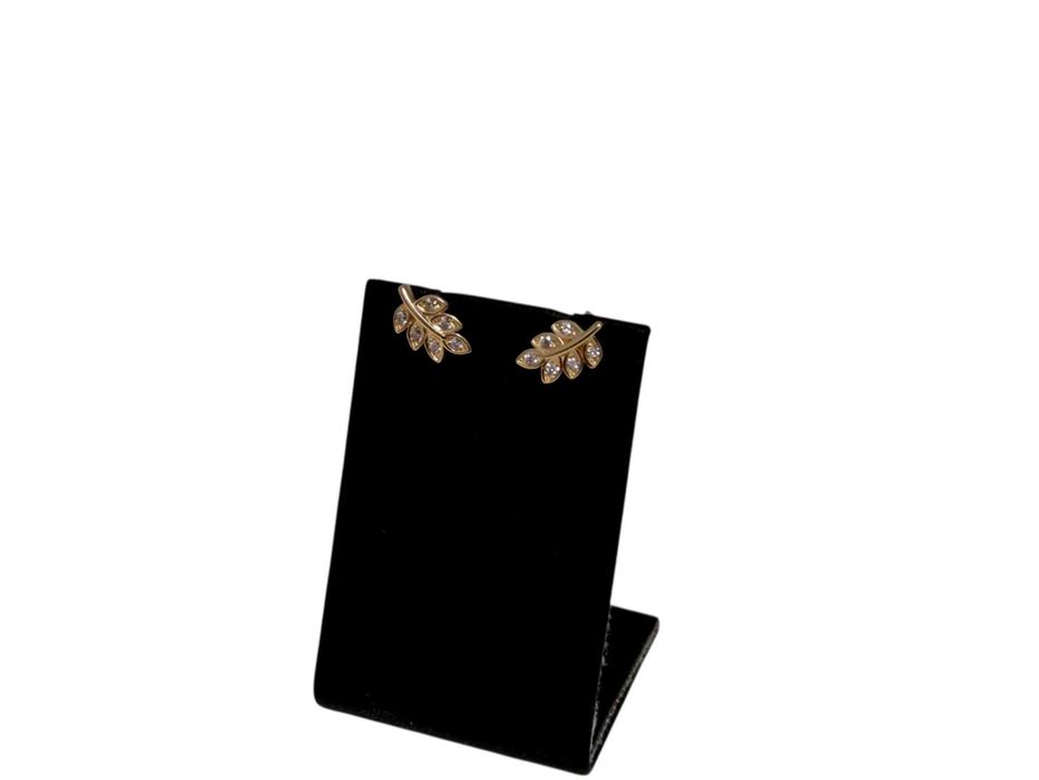 złote kolczyki listki 1,12g p.585