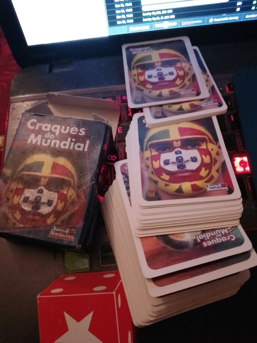 Cartas Craques Mundial JN 108 Cartas 12E-outro C/105 cartas-10EDesde2E
