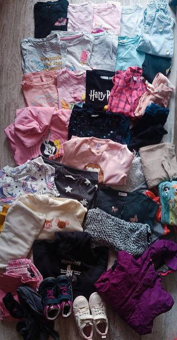 Paka ubrań dziewczynka 122-134