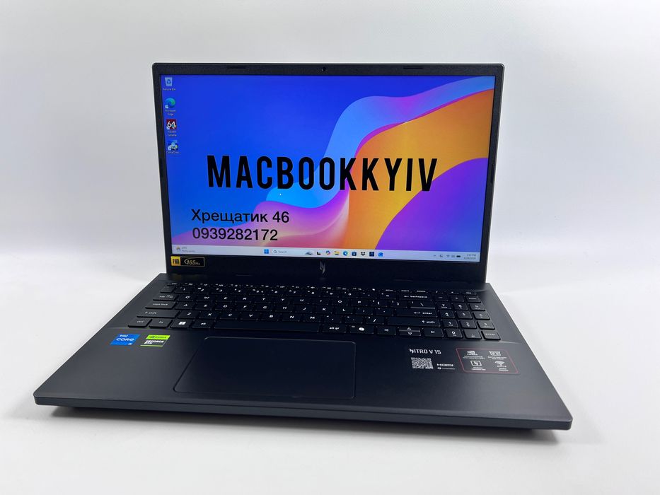 Acer Nitro V15 i5-13420H 16GB RAM 512GB SSD RTX 5050 165Hz Магазин Гарантія