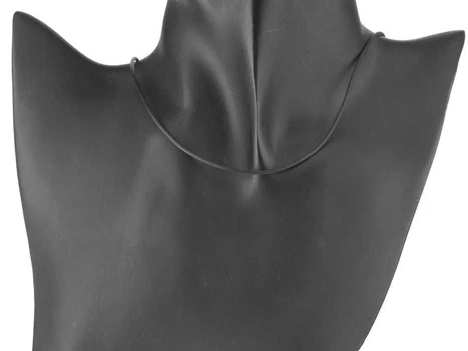 VERSIL naszyjnik rzemyk 42 cm kauczuk silikon 2,0 mm SREBRO 0,925