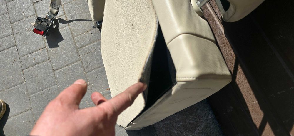 Oparcie fotela tył Audi A6 C6 JASNA SKÓRA
