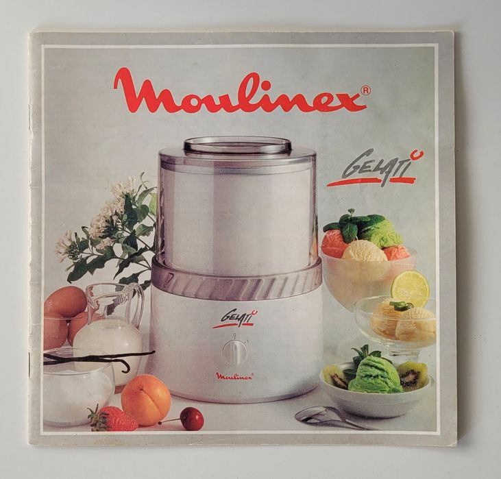 Máquina Moulinex Gelati + livro receitas