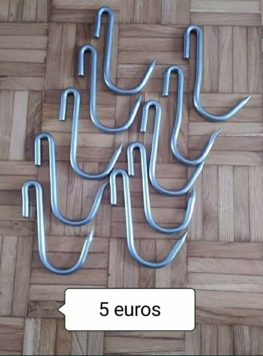 Ganchos de talho em inox