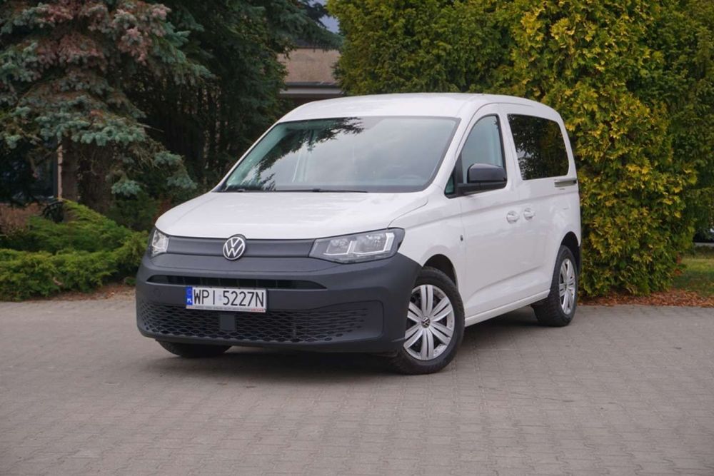 Volkswagen Caddy SalonPL • Serwis ASO • Czuj. park • Tempomat • LaneAssist • 5os • FV