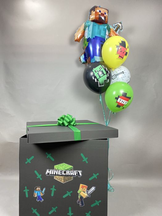 Коробка сюрприз, коробка з кульками на день народження