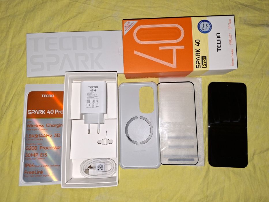 Продам смартфон,новый Tecno Spark 40 Pro Plus,8+8/256
