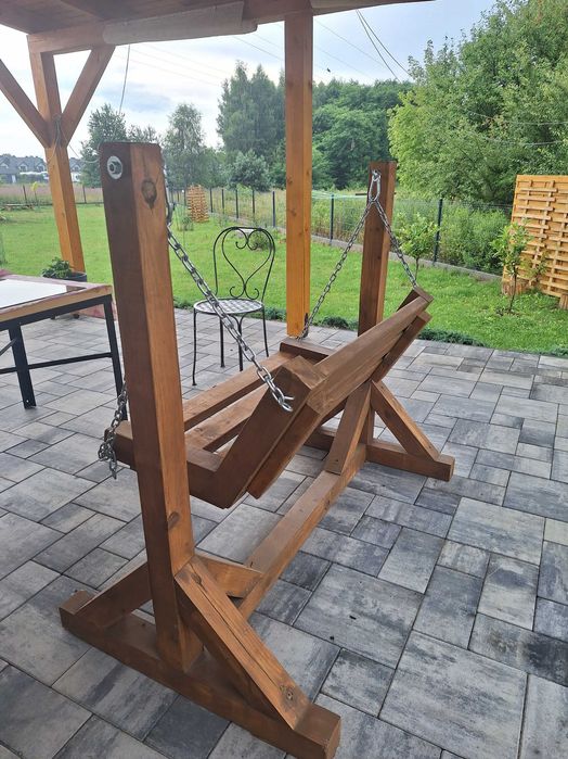 SPRZEDAM HUŚTAWKĘ ogrodową - drewnianą