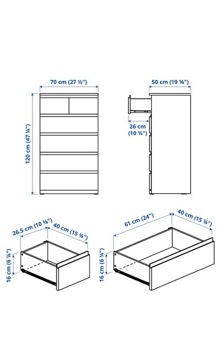 Cómoda Malm Ikea