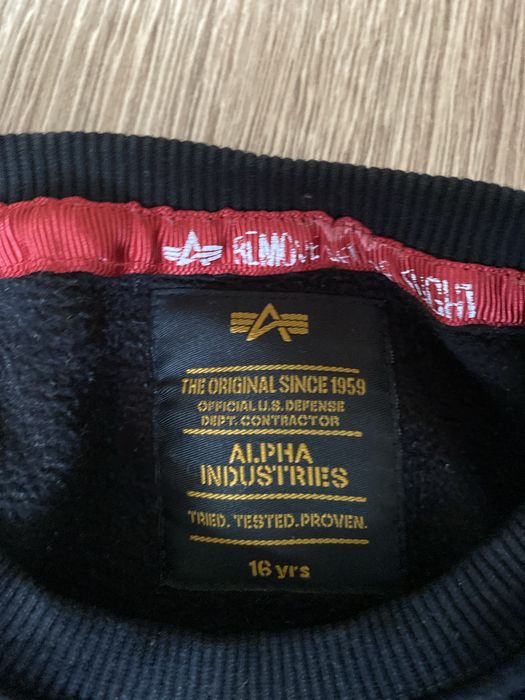 Кофта alpha industries nasa