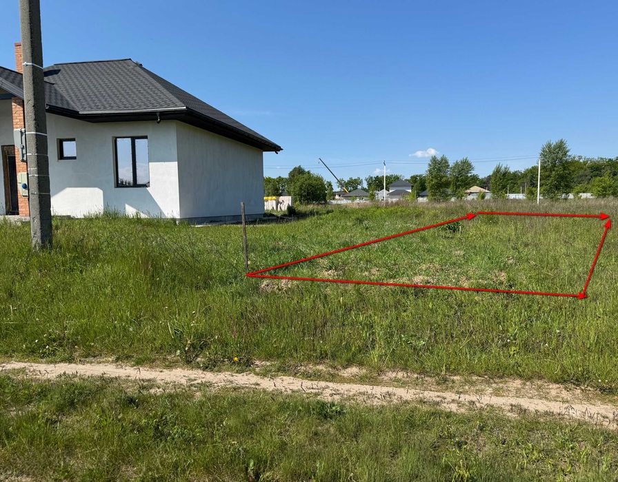 Крюківщина Оришки 12 соток під забудову