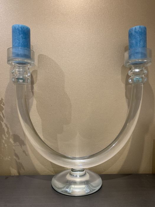 Castiçal grande em cristal