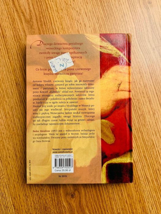 Tajemnica Vivaldiego - Pedro Mendoza