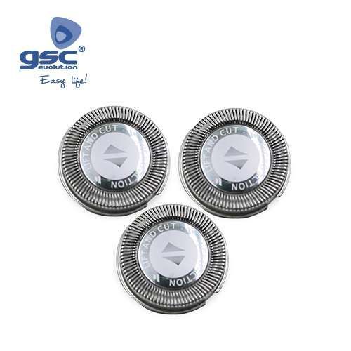 Kit 3 cabeças de maquina barbear philishave Philips Novas