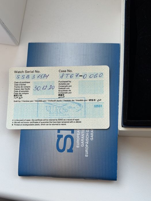 Часы Seiko SSB315P1